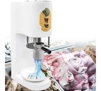 GBHJJ Macchina per Gelato Professionale, Pressa per Gelato Professionale Italiana da 80 W, 30 L/H, 4 Stampi in Acciaio Inox, Facile da Pulire, per Gelaterie e Pasticcerie,White