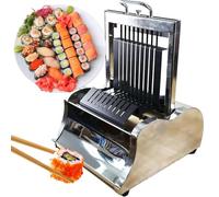GBHJJ Macchina per Tagliare I Rotoli di Sushi, Affettatrice per Onigiri, Manualmente I Rotoli di Sushi con Le Palline di Riso, per Principianti/Professionisti del Sushi,10segments