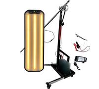 GBHJJ PDR Light, Lampada a LED PDR, Pannello Riflettente, Strumenti per la Riparazione di Ammaccature, Pannello Riflettente a LED con Supporto Regolabile,Black