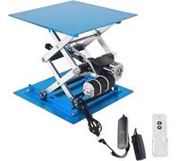 GBHJJ Piattaforma di Sollevamento Elettrica, Piattaforma di Sollevamento in Ossido Alluminio, 250X250 Mm, Portata 30 kg, Altezza 90-365 Mm, Attrezzatura da Laboratorio, per Esperimenti Fisica Chimica