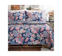 GBHMJU Copriletto Matrimoniale Estivo Trapunta in 100% Cotone Trapuntino 230x250cm Copriletti Trapuntato con Due Federe(Blue A)