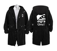 GBHUADFP Trench Coat Tok-yo Gho-ul, Slim Fit Cappotto, Cappotto Unisex Stile Moderno(Black 12,L)