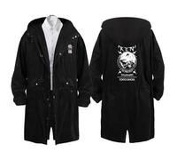 GBHUADFP Trench Coat Tok-yo Gho-ul, Slim Fit Cappotto, Cappotto Unisex Stile Moderno(Black 13,3XL)