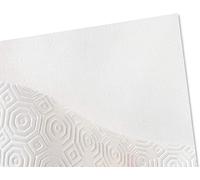 GBiancheria Mollettone Copritavolo in Feltro e PVC Antiscivolo Tovaglia Proteggi Tavolo col. Bianco in varie misure Made in Italy (140x320cm)