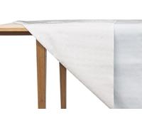 GBiancheria Mollettone Copritavolo in Feltro e PVC Antiscivolo Tovaglia Proteggi Tavolo col. Bianco in varie misure Made in Italy (140x400cm)