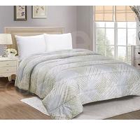 GBiancheria Piumone Trapunta Invernale Morbida Microfibra Stampata Dis.SFUMATA Verde (2 Piazze 250x250cm)