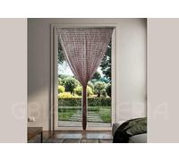 GBiancheria Tenda a Perline in PVC Antimosche per Porta Finestra mis.100x220cm (Marrone)