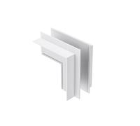 GBIGIB2- ANGOLO 90° PER SISTEMA O BINARIO INCASSO SOFFITTO/PARETE BIANCO