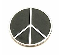 GBJUK CND - Spilla con simbolo della pace e chiusura a farfalla sul retro