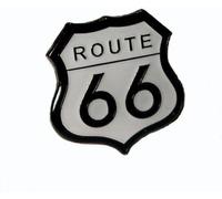 GBJUK Route 66 Spilla smaltata con chiusura a farfalla sul retro