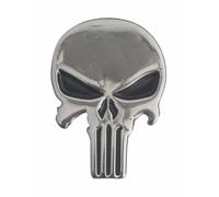 GBJUK Spilla da bavero con teschio Punisher con chiusura a farfalla sul retro, Metallo