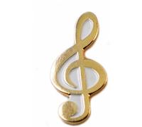 GBJUK Spilla placcata in oro con chiave di violino e chiusura a farfalla sul retro