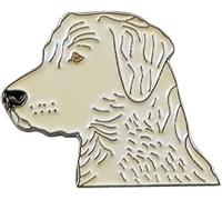 GBJUK Spilla smaltata a forma di cane labrador, Metallo