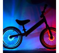 GBKDQQ 2 luci a LED per mozzo della ruota ricaricabili USB, luci al mozzo della ruota per bambini, scooter equilibrato, luci a raggi impermeabili con induzione intelligente, 7 colori e 18 modalità