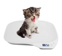 GBKDQQ Bilancia per animali di piccola taglia, piccola bilancia per animali da 15 kg (± 1 gram), bilancia per cani con 4 modalità di pesatura (kg/oz/lb/ml), bilancia per gatti per gattini, cuccioli,