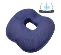 GBKDQQ Cuscino ortopedico, anti-decubito, per sedia da ufficio, per alleviare il carico ergonomico, coccige, emorroidi, fianchi, cuscino per divano, ufficio, auto, sedia a rotelle, blu navy