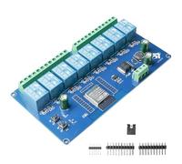 GBKDQQ ESP modulo relè a 8 canali, modulo WiFi Bluetooth BLE ESP-32, scheda di sviluppo DC 5-30 V, relè di alimentazione per scheda di sviluppo secondario ESP (LC-Relay ESP-8R-D5)