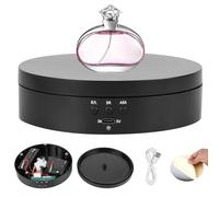GBKDQQ Espositore girevole elettrico da 13,8 cm, espositore girevole a 360° per prodotti fotografici, gioielli, orologi, modelli 3D