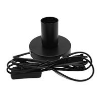 GBKDQQ Lampada da tavolo vintage E27, attacco E27, lampada da tavolo vintage con cavo da 1,8 m, lampada da comodino con interruttore cavo, max. 100 Watt, colore nero, esclusa lampadina