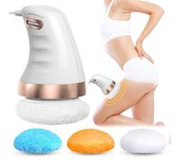 GBKDQQ Massaggiatore elettrico anticellulite con 3 colori, testa in tessuto intercambiabile per pancia gambe e cellulite massaggio lipedema massaggiatore per pelle sollevamento, rassodamento e