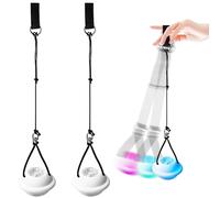 GBKDQQ Palle a LED Poi: 2 palline luminose da giocoliere con colori arcobaleno e effetto stroboscopico, per feste, festival, danza e attività all'aperto