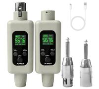 GBKDQQ Ricevitore microfono XLR ricevitore: 2.4 G senza fili microfono 1 a 1 microfono wireless per microfono dinamico e condensatore, miscelatore, sistema PA, altoparlante