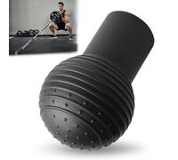 GBKDQQ Supporto per bilanciere, 50 mm, in silicone, con rotazione a 360°, compatibile con aste olimpiche da 2", accessorio per bilanciere portatile, stabile e antiscivolo, nero