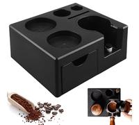 GBKDQQ Tamper per Barista 51 - 58 mm, nero ABS, con altezza regolabile, accessorio universale per macchina da caffè, supporto per tamper caffè (senza tamper)