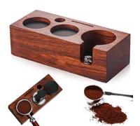 GBKDQQ Tamper station da 53 mm: stazione Tamper in legno di noce, accessorio per barista e macchina per espresso, stazione di tamponamento per Espreso accessori con cuscino in silicone, regolabile