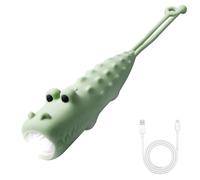 GBKDQQ Torcia a LED a coccodrillo ricaricabile, per bambini, in silicone, dimmerabile, per bambini, torcia stroboscopica, luce creativa per esterni per ragazzi e ragazze dai 3 anni in su