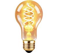 GBLY Lampadina LED E27: Confezione da 1 Lampadine Vintage Edison A60 4W 2700K Luce Calda, Filamento Retrò, Bulbo e Lampadina a Risparmio Energetico per Casa, Café, Bar - Non Dimmerabile