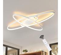 GBLY LED Plafoniera Dimmerabile Lampada da soffitto bianca Lampada da soggiorno moderna 75W con telecomando Lampada da camera da letto interna Illuminazione a soffitto per soggiorno camera da letto