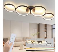 GBLY Plafoniera a LED dimmerabile Lampada da soggiorno moderna - Nero