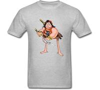 GBOZRNAJ Men's Groo The Wanderer T Shirt Grey