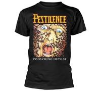 GBOZRNAJ Pestilence 'Consuming Impulse Album Cover' (Black) T-Shirt