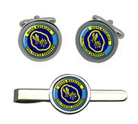 GBP 43d Fighter Squadron USAF Gemelli E Clip Cravatta Set