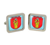 GBP Gemelli Da Polso Square In Chrome In Scatola