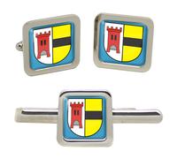 GBP Gemelli Quadrati Da Polso E Set Fermacravatta Della Germania Moers
