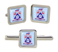 GBP Gemelli Quadrati Haifa (Israel) Set Gemelli E Clip Per Cravatta