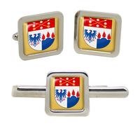 GBP Gemelli Quadrati Örebro Iän (Svezia) E Set Fermacravatta