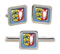 GBP Gemelli Quadrati Schleswig-Holstein (Germania) E Set Fermacravatta