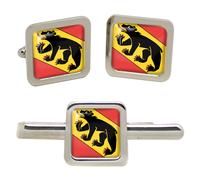 GBP Gemelli Quadrati Svizzera Bern E Set Fermacravatta