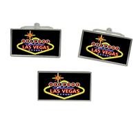GBP Las Vegas High Rollers Gemelli Rettangolari E Set Spilla Cravatta