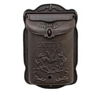 GBPLDMAQ Cassetta Postale da Esterno in Ghisa Artigianale, Cassetta Posta in Stile Vintage, Cassette Postali Design da Fattoria, con Motivo Floreale a Vite