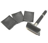 GBS 3 pack durável e Double Edge Couro Navalha cabe?a da manga - caso protetor - Fits Chefes Todos Safety Razor. Grande uso para viagens, e tendo sua navalha on-the-go!