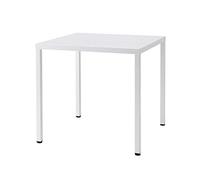 GBSHOP Tavolo Summer 80x80 cm H 75 cm in Acciaio Verniciato per Esterno (Bianco)