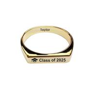 GBTROEY Anello con nome personalizzato per le donne - Anello impilabile con testo e simboli - Delicato anello della promessa - Regalo di gioielli per il compleanno, l'anniversario, il Natale