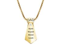 GBTROEY Collana con nome personalizzato per uomini - Collana con nomi incisi su misura 1-4, catena regolabile in acciaio inossidabile, regalo per lui per l'anniversario e la relazione