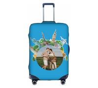 GBTROEY Coprivaligie personalizzati per bagagli - Coperchio protettivo per valigie da viaggio multicolore con foto su entrambi i lati, coprivaligie per bagagli da 18-32 pollici