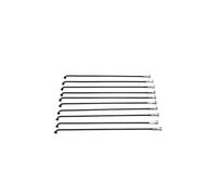 GBWCNG Adatto per biciclette diametro 13G lunghezza 2,3 mm 102-256 mm raggi #45 acciaio + nippli 10 pezzi/lotto (215 mm-10 pezzi)